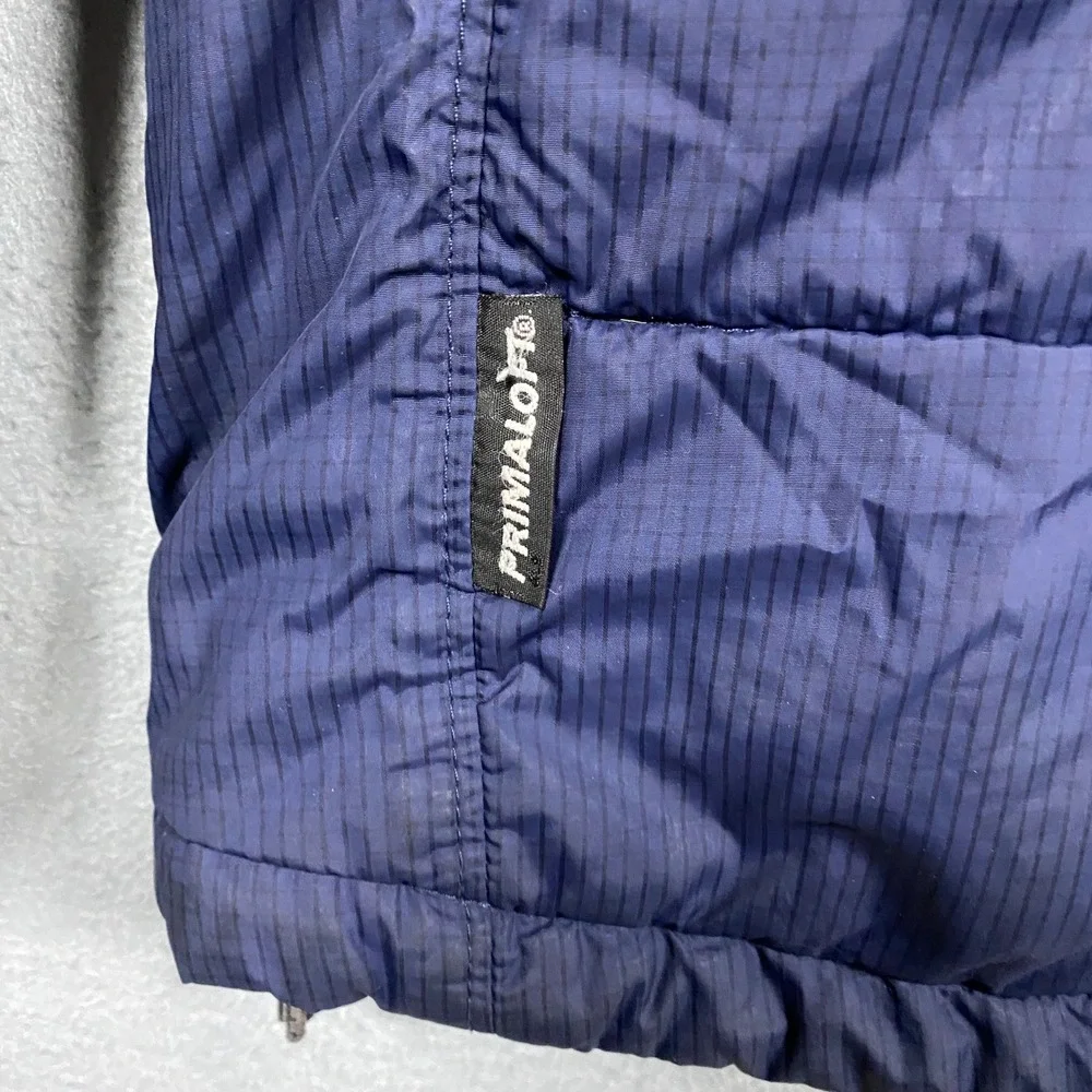 The North Face Puffer Jacket Mens Large Navy Blue Quilted Full Zip